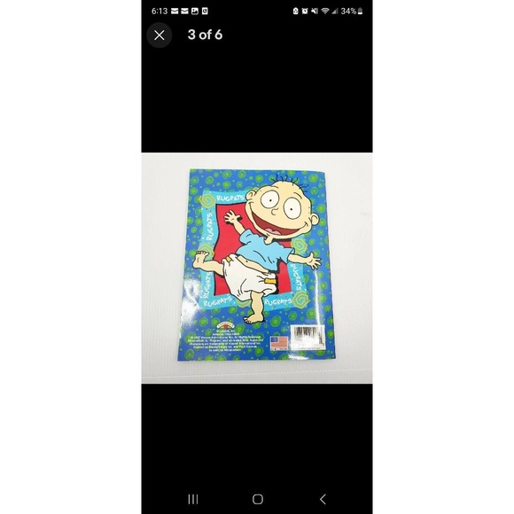 2 Vintage The Rugrats Paint With Water Activity Color and Activity Books 1997 - Picture 10 of 15